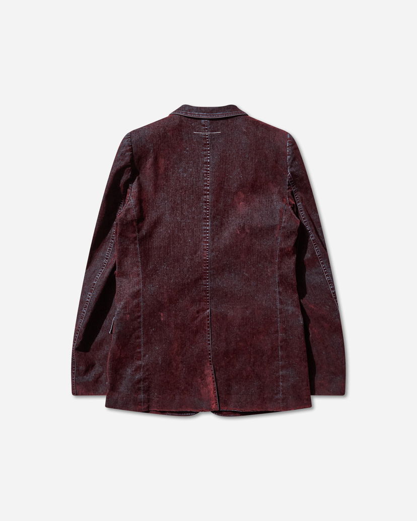 Bunda Maison Margiela Flocked Denim Suit Jacket Vínová | SH2BN0019 227