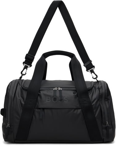 Cestovná taška BOSS Logo Canvas Duffle Bag Čierna | 50548088, 0