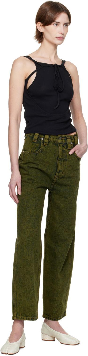 Džínsy Eckhaus Latta Eckhaus Latta Baggy Jeans Zelené | 555-EL-PS25-B -, 3