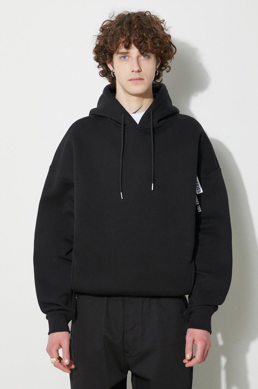 Mikina Alpha Industries Logo Hoody With Print Čierna | 146340., 0