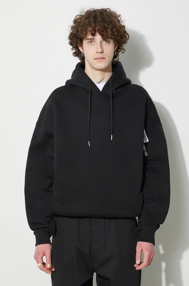 Mikina Alpha Industries Logo Hoody With Print Čierna | 146340., 0