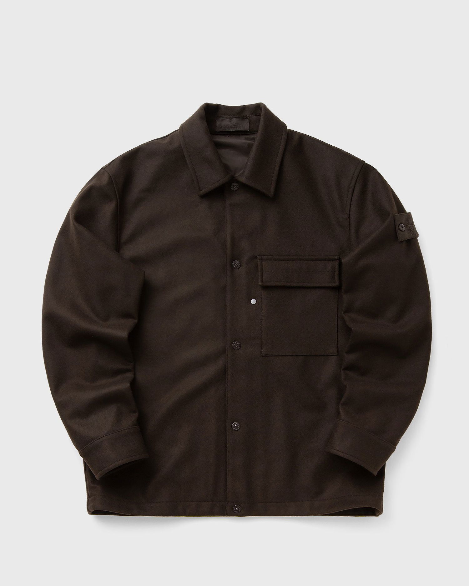 Košeľa Stone Island Wool Overshirt Hnedá | K2S151200028S0F24.V0070, 0