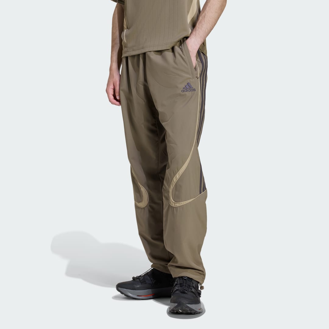 Tepláky adidas Performance Relaxed Fit Wavy Panel Track Pants Teamgeist Adicolor Zelené | KD5865, 0