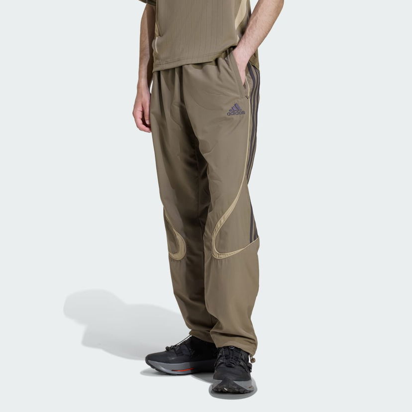 Tepláky adidas Performance Relaxed Fit Wavy Panel Track Pants Teamgeist Adicolor Zelené | KD5865