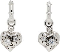 Lee Heart Drop Earrings with Crystals