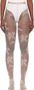 Sheer Floral Lace Lycra Tights