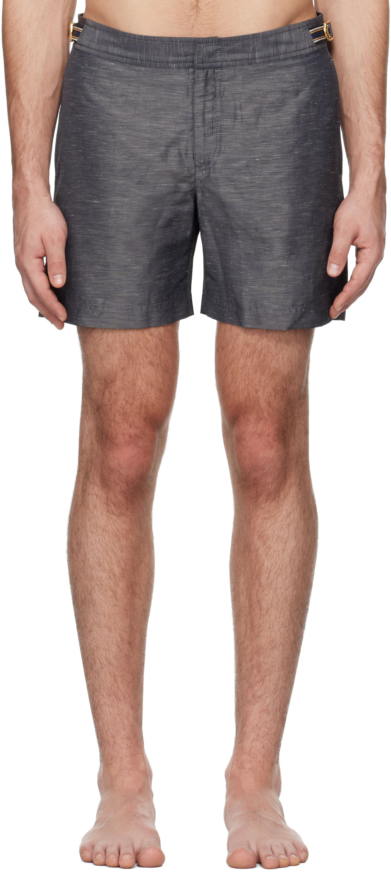 Plavky Orlebar Brown Bulldog Linen Swim Shorts Šedá | 280030, 0