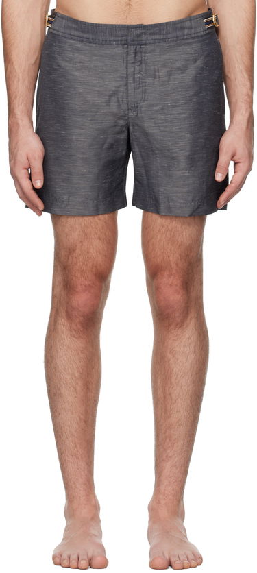 Plavky Orlebar Brown Bulldog Linen Swim Shorts Šedá | 280030, 0