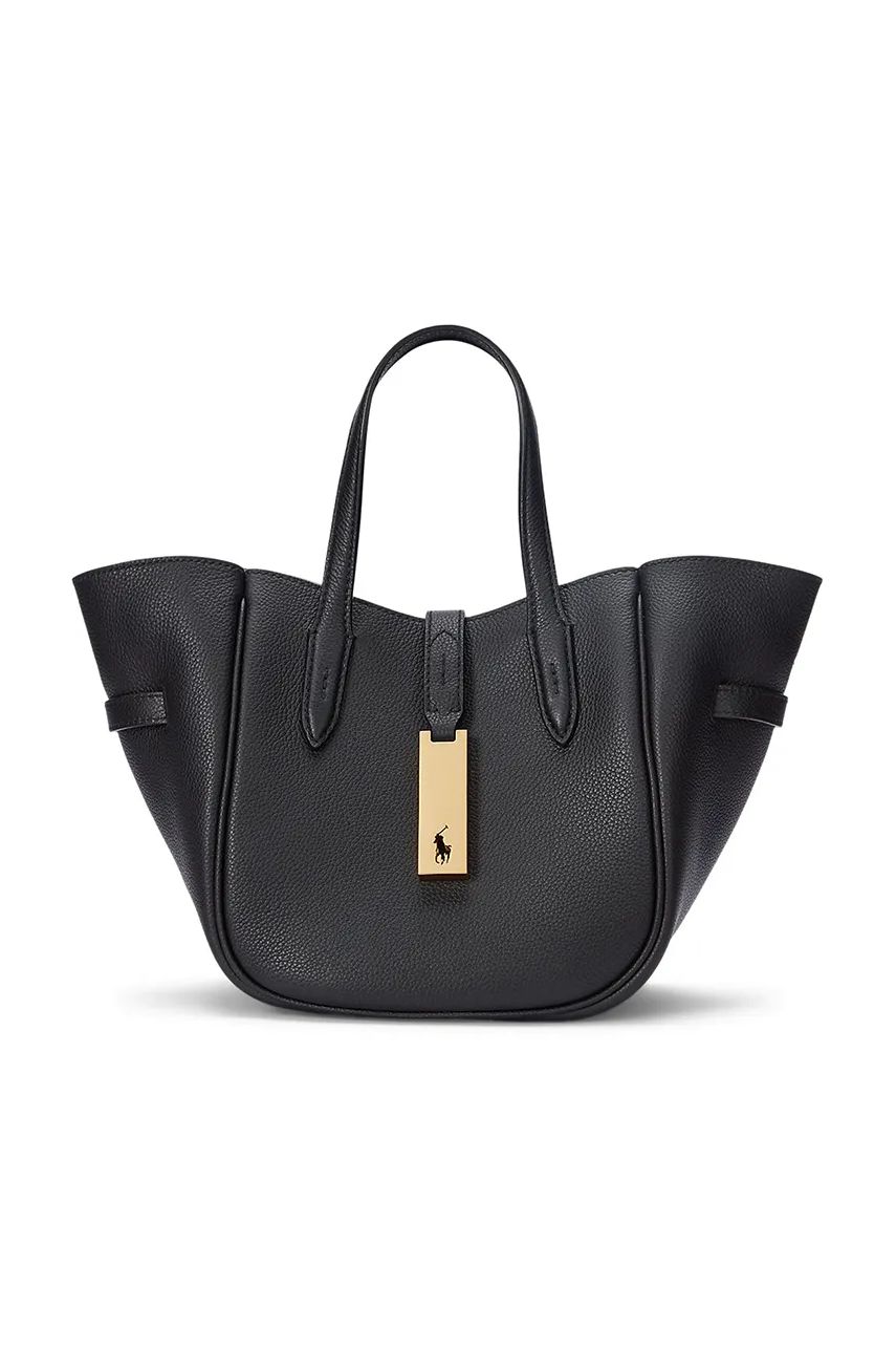 Tote bag Polo by Ralph Lauren Leather Tote Bag Čierna | 428942195, 0