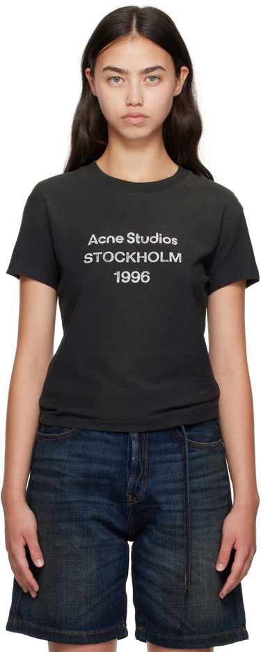 Tričko Acne Studios Acne Studios Logo T-Shirt Čierna | CL0395-, 0