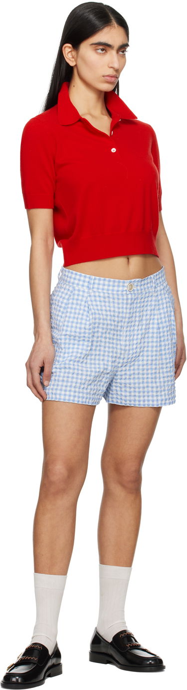 Šortky Marni Marni Seersucker Checked Shorts Modrá | PAMA0549S0 UTN929, 3