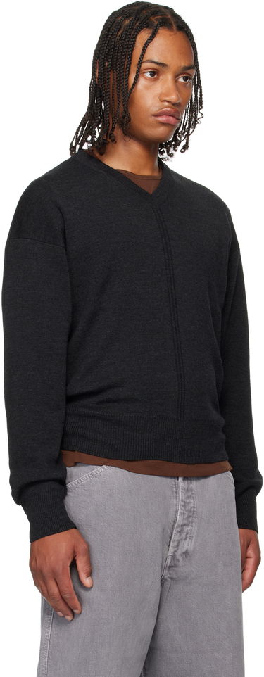 Sveter LEMAIRE LEMAIRE V-Neck Sweater Čierna | TO1430 LK087, 1