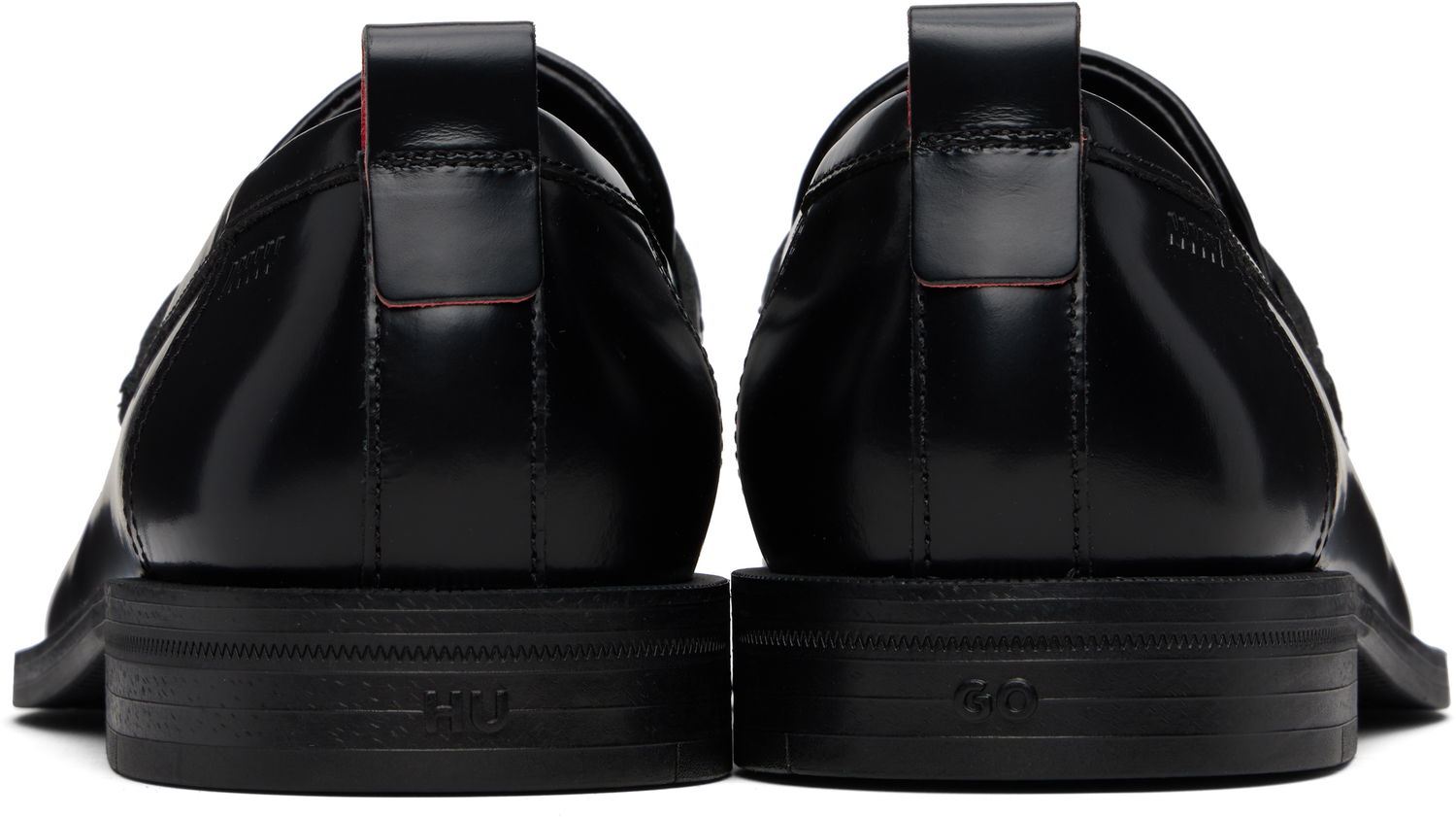 Tenisky a topánky BOSS HUGO Leather Loafers with Rubber Sole Čierna | 50548591, 1