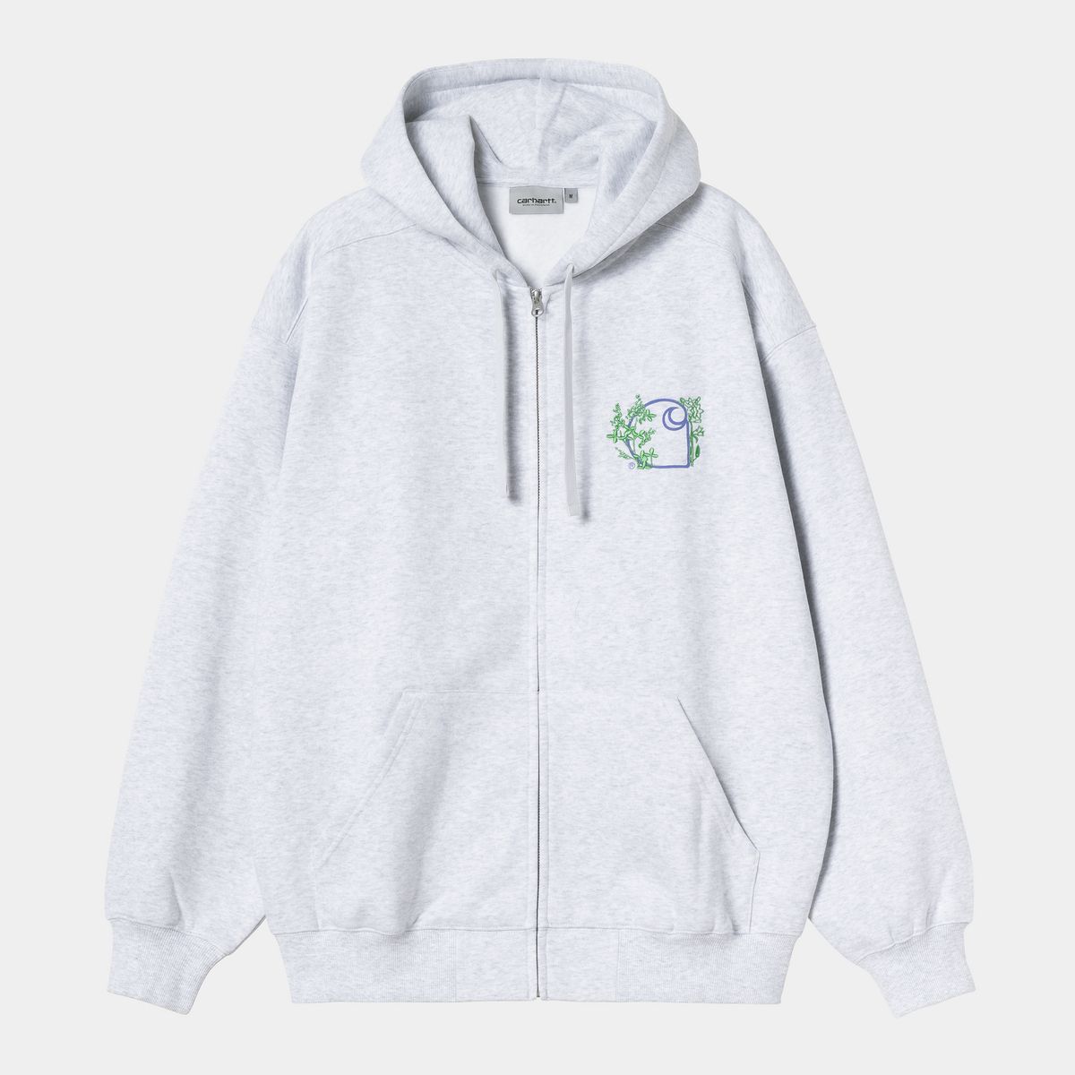 Mikina Carhartt WIP Hooded Stray Growth Jacket Šedá | A252068_9, 0