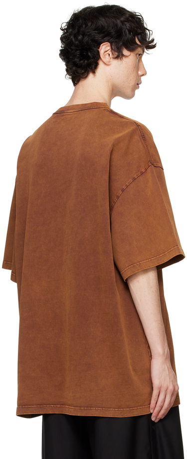 Tričko Feng Chen Wang Feng Chen Wang Washed Logo T-Shirt Hnedá | FUF18TS07, 2