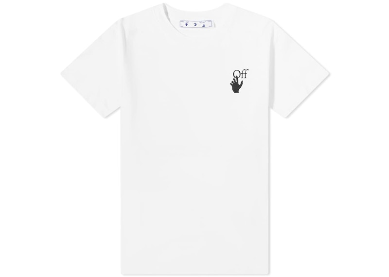Tričko Off-White Bubble Arrows Slim Fit T-Shirt White/Black Biela | OMAA027F21JER0090110
