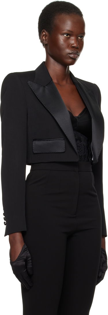Bomber bunda Dolce & Gabbana Dolce&Gabbana Spencer Tuxedo Wool Blazer Čierna | F296YT FU21E, 1