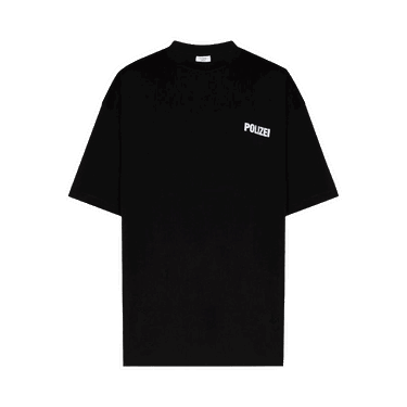 Tričko VETEMENTS Polizei T-Shirt Čierna | UA53TR450B BLAC, 0