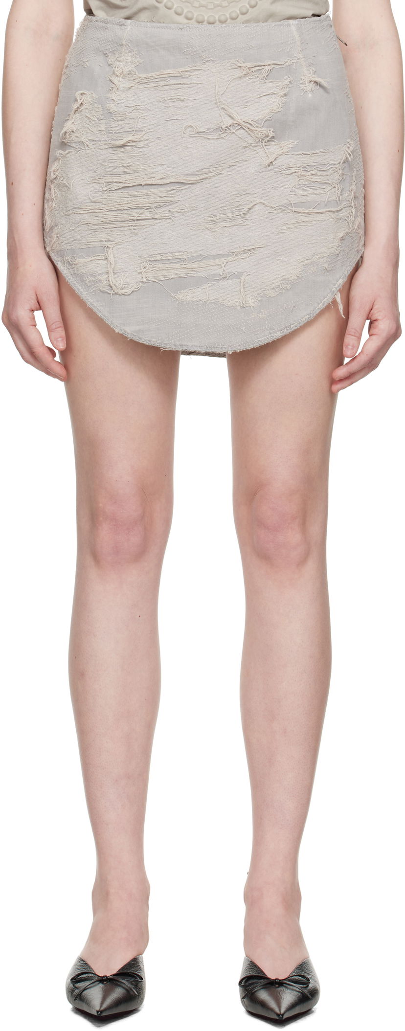 Sukňa Diesel Diesel De-Ada-Fsg Denim Miniskirt Šedá | A19196 007AJ