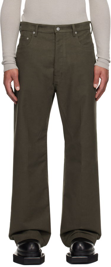 Džínsy Rick Owens Concordians Geth Wide-Leg Twill Jeans Zelené | RU02E1333 TB, 0