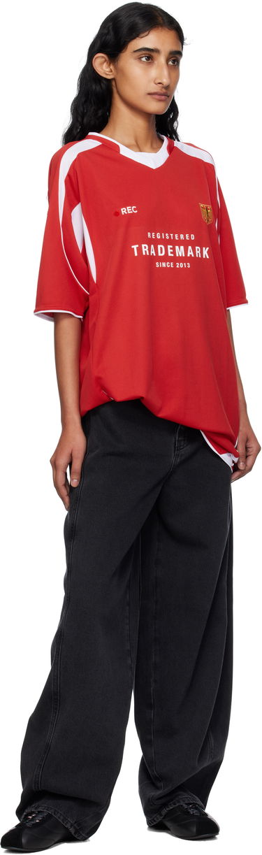 Dres VETEMENTS Vetements 'Trademark' Football T-Shirt Červená | UH76TR500R, 3