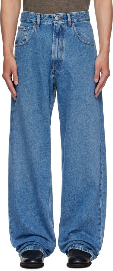 Džínsy Maison Margiela MM6 Maison Margiela Wide-Leg Jeans Modrá | SH0LA0023 M30018, 0