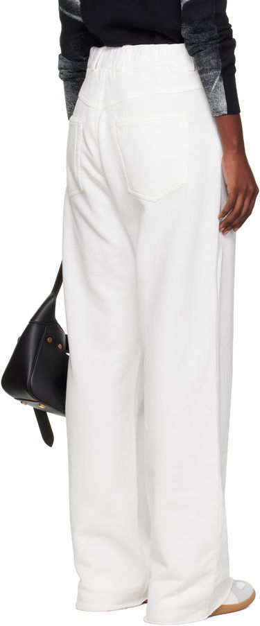 Nohavice Maison Margiela MM6 Maison Margiela Brushed Sweat Jersey Trousers Biela | S52KA0548 M25014, 2
