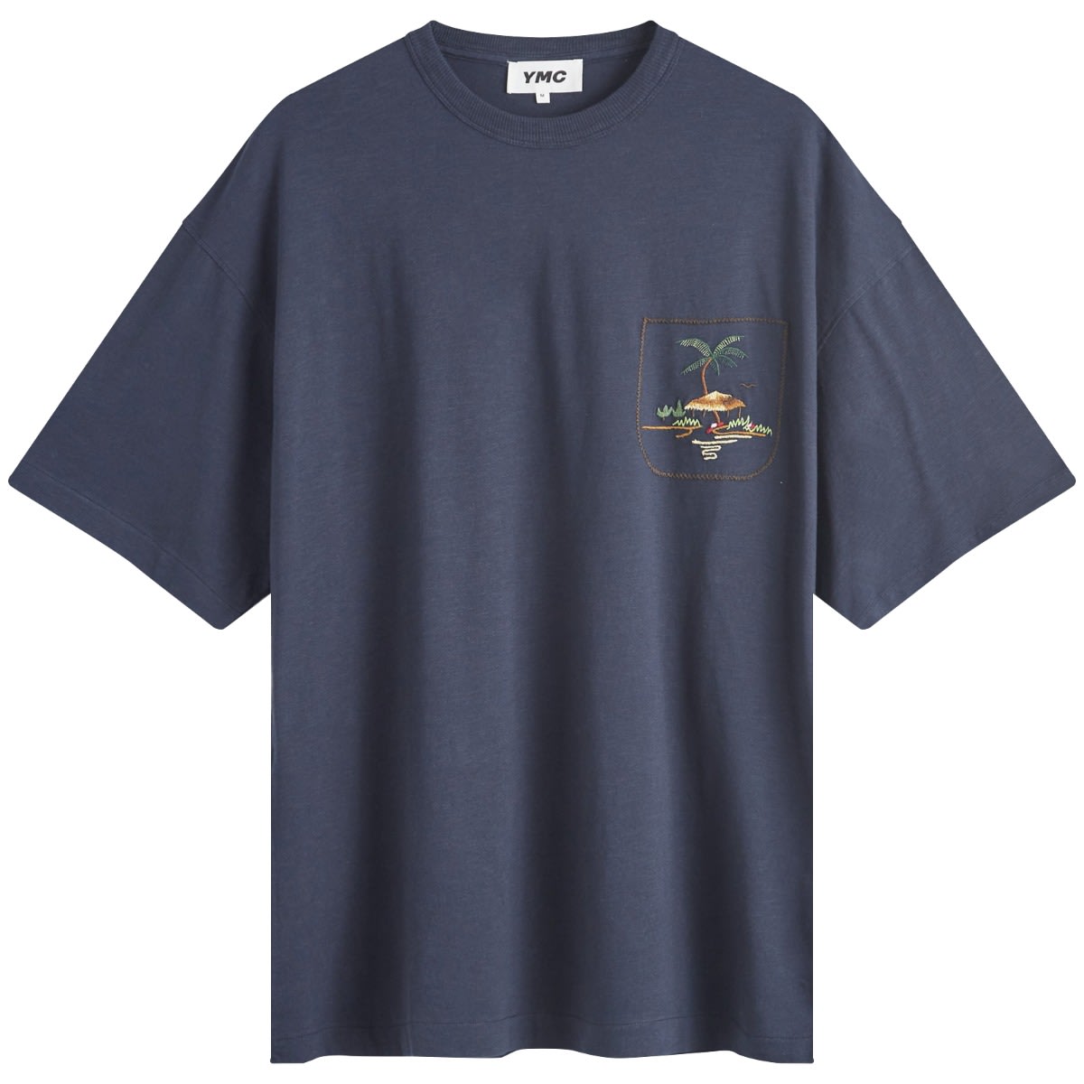 Embroidered Triple T-Shirt with Pocket