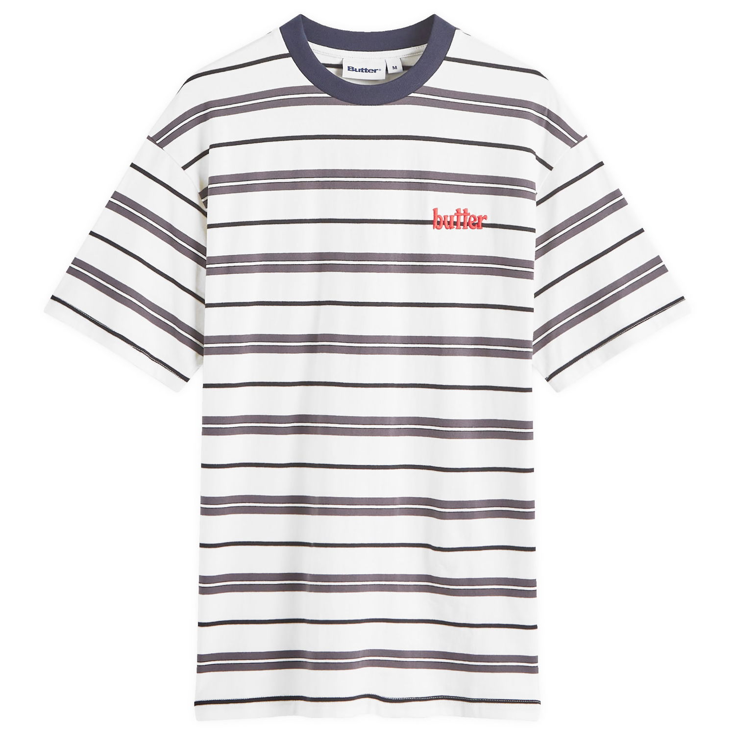 Tričko Butter Goods Bryce Stripe T-Shirt Biela | BGQ224D10901, 0