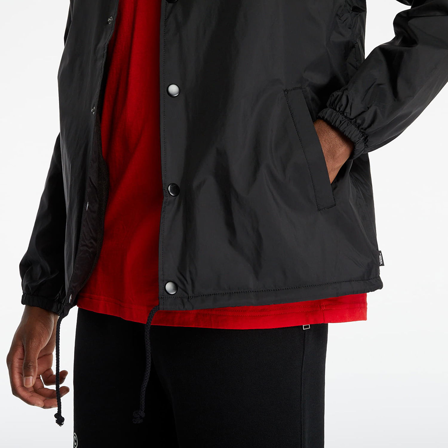 Vetrovka Vans Black White Torrey Coach Jacket Čierna | 2MUY28, 1