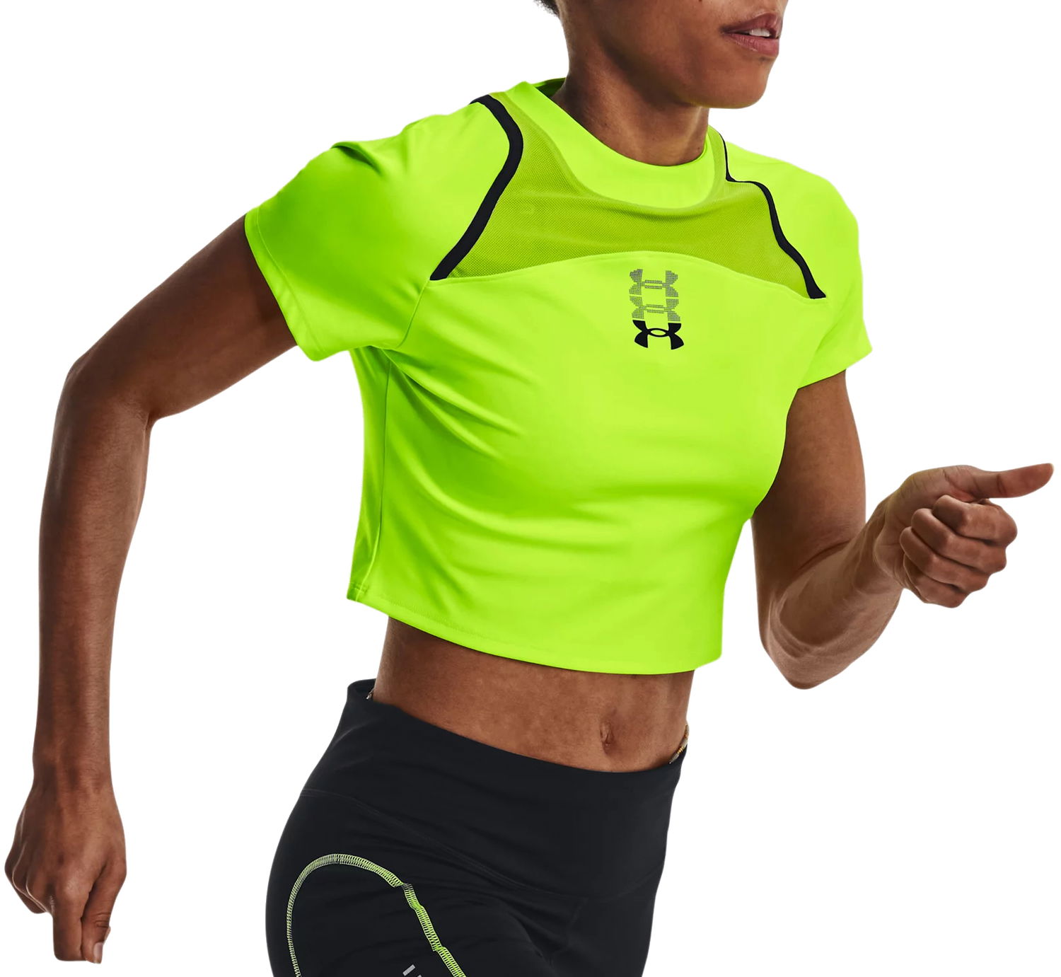 Tričko Under Armour Run Anywhere Crop Tee Žltá | 1376816-369, 0