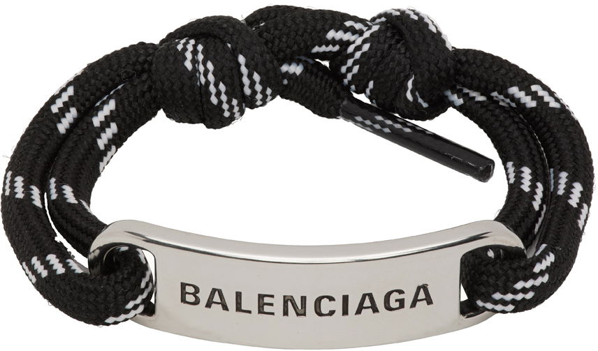 Náramok Balenciaga Plate Bracelet Čierna | 656418 TVX4S, 0