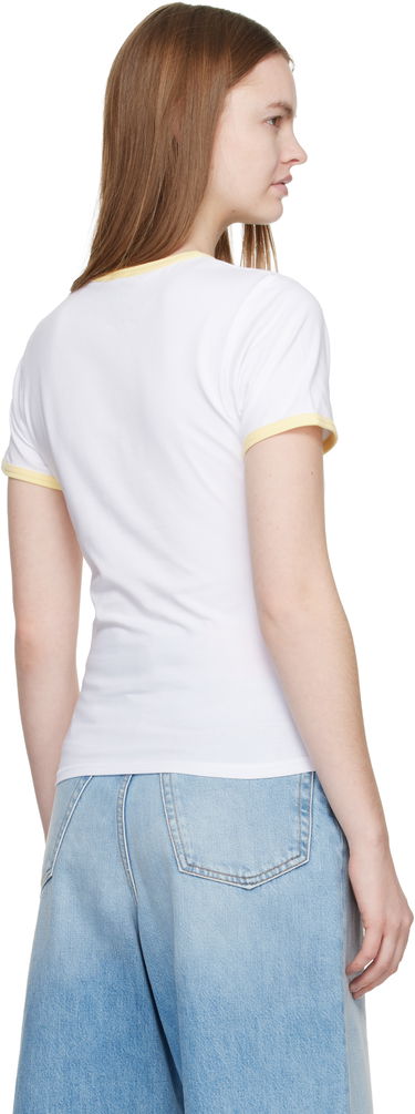 Tričko Casablanca Beyond Destiny Longline Ringer Short Sleeve T-shirt Biela | W-SP26-JTS-049-01, 2