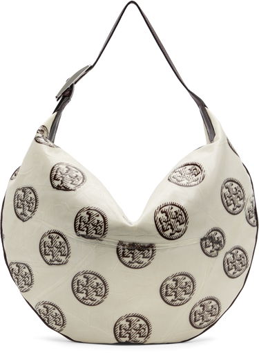 Taška cez rameno Tory Burch Tory Burch T Monogram Balloon Bag Biela | 171915-102, 0