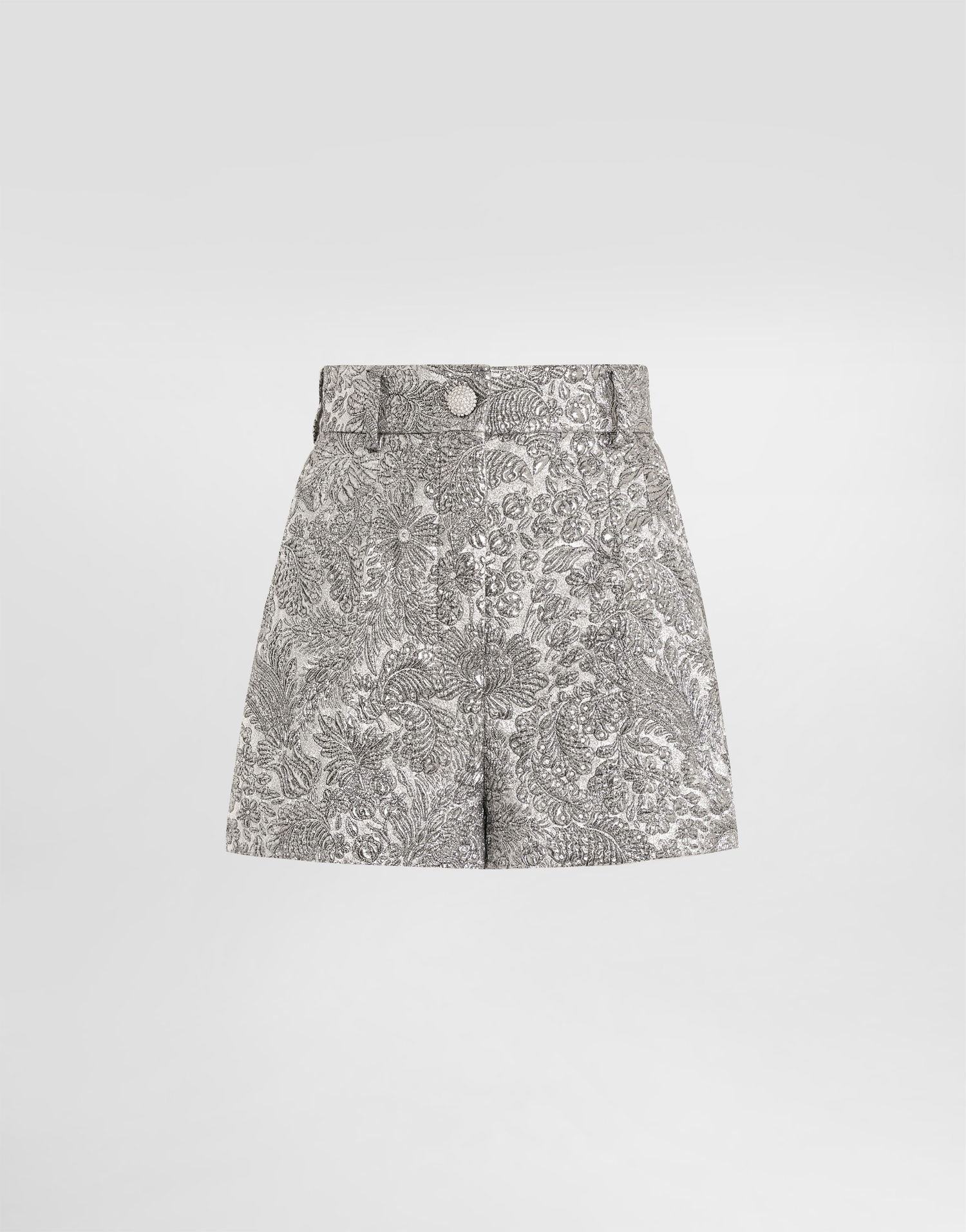 Šortky Dolce & Gabbana Lamé Floral Jacquard Bermuda Metalická | FTC9GZFJZALS0998, 0