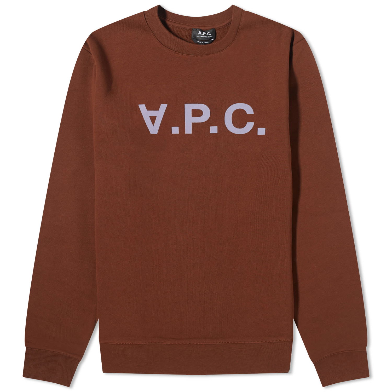 Sveter A.P.C. VPC Logo Crewneck Hnedá | COFAX-H27378-CAJ, 0