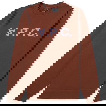 Sveter A.P.C. VPC Logo Crewneck Hnedá | COFAX-H27378-CAJ, 0