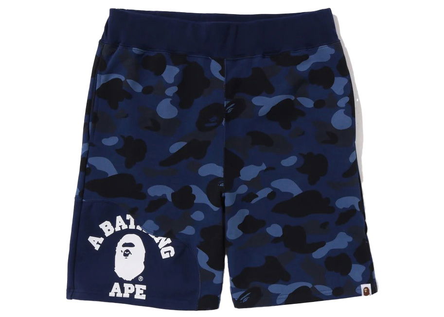 Šortky BAPE Color Camo Cutting Sweat Shorts Navy | 1J30-153-012, 0