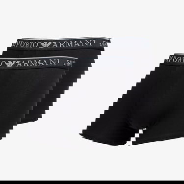 Spodná bielizeň a ponožky Emporio Armani EA7 Men's Knit Trunk 2-Pack Nero/ Nero L Čierna | 111769 4F720 23820, 0