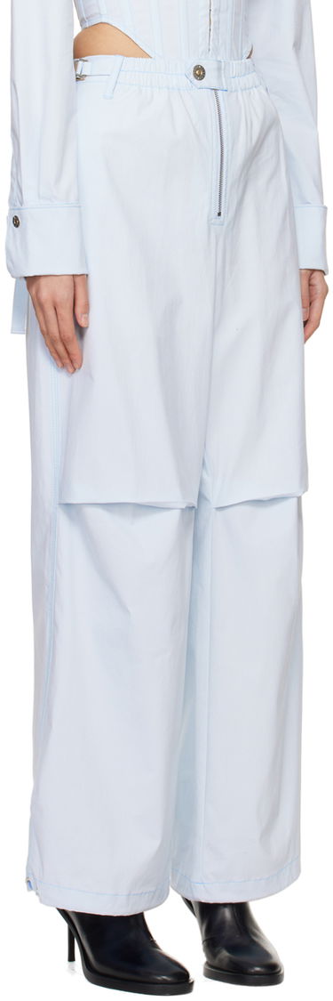 Nohavice Dion Lee Flight Zippered Wide-Leg Trousers Modrá | C2187PS24, 1