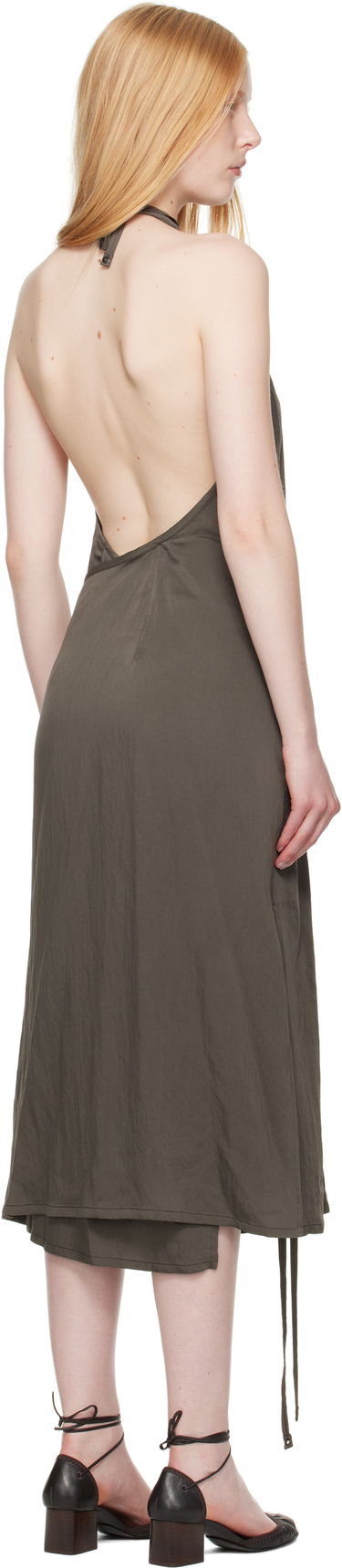 Šaty LEMAIRE Lemaire Apron Midi Dress Zelené | DR1108 LF1388, 2