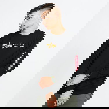 Sveter Alpha Industries Alpha Label Sweater Čierna | 118312 03, 0