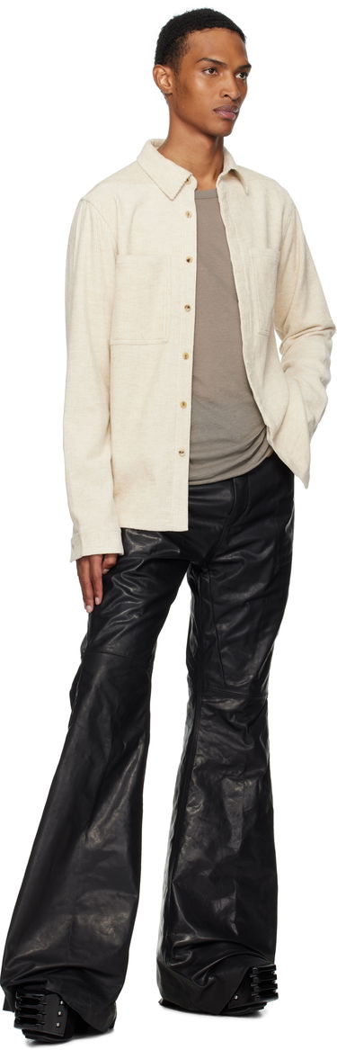 Košeľa Rick Owens Rick Owens Concordians Corduroy Work Shirt Béžová | RU02E1292 MLC, 3