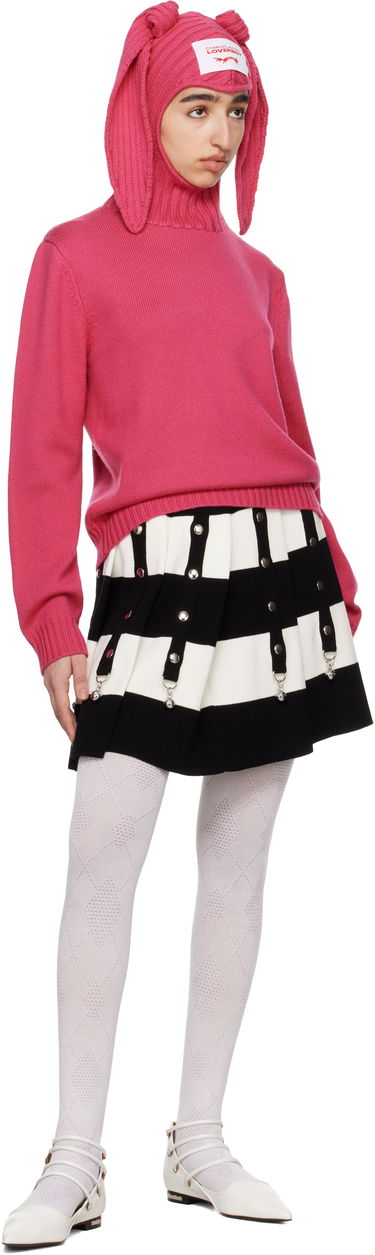 Sveter Charles Jeffrey Loverboy Charles Jeffrey LOVERBOY Merino Rabbit Balaclava Hoodie Ružová | 54090902, 3