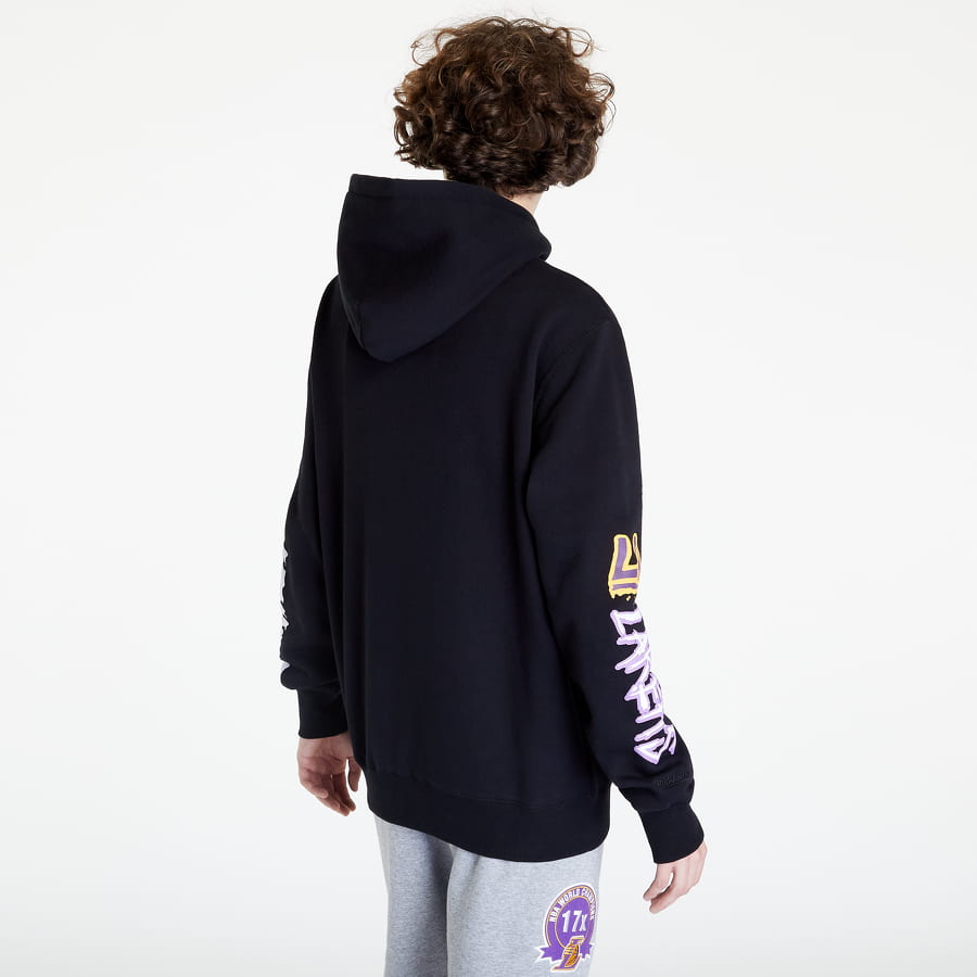 Mikina Mitchell & Ness Slap Sticker Hoodie Čierna | FPHD4771-LALYYPPPBLCK, 1