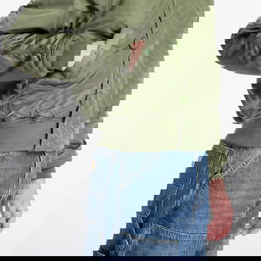 Bomber bunda Alpha Industries N-2B Heritage Faux Fur Trim Hooded Bomber Jacket Zelené | 100105-01, 2