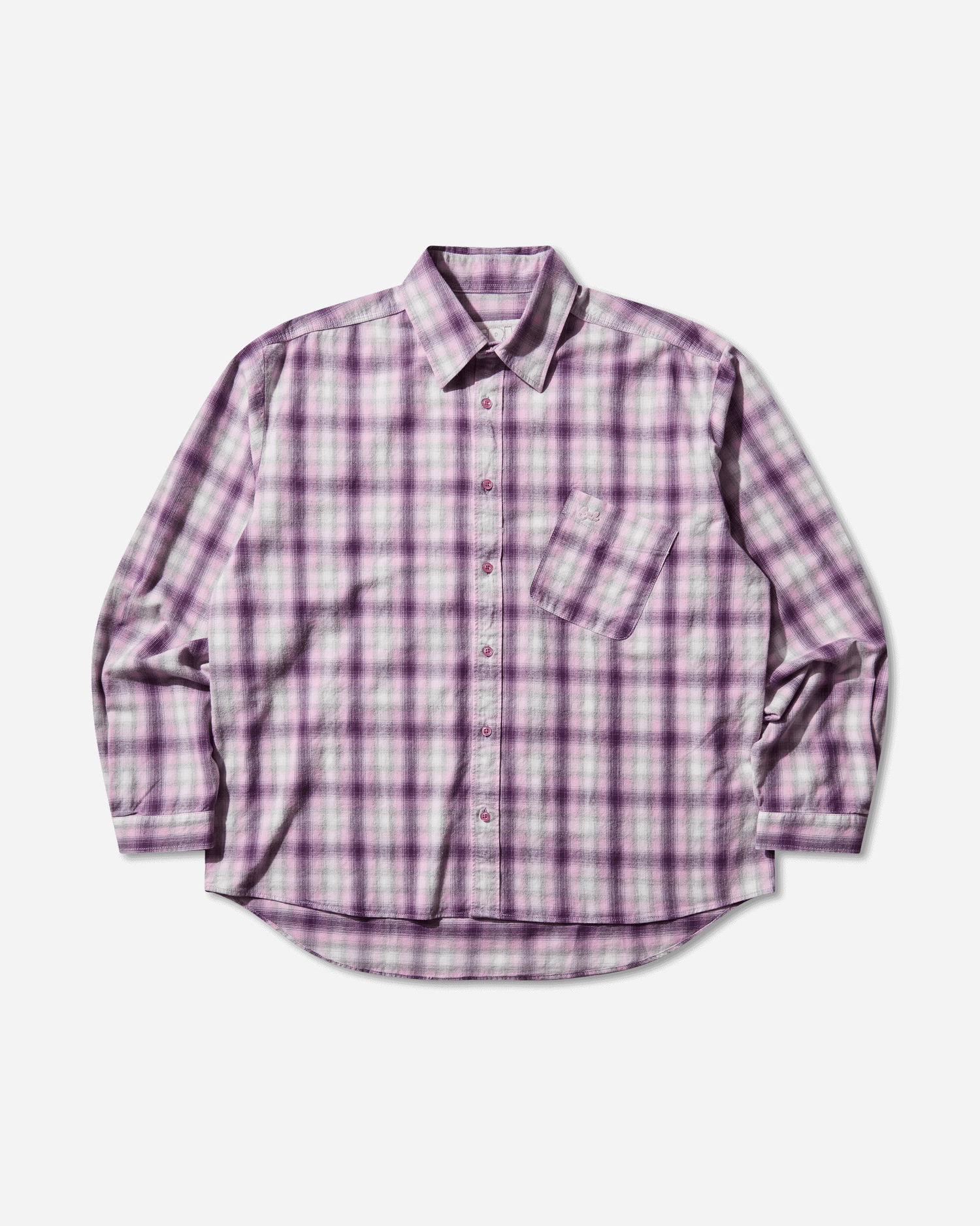 Košeľa ERL Plaid Overshirt Fialová | ERL11B003 1, 1