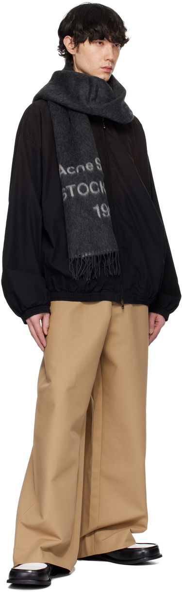 Vetrovka Acne Studios Printed Logo Zipper Jacket Čierna | B90791-, 3