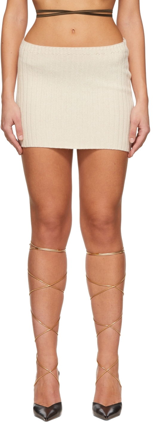 Sukňa GUIZIO Guizio Wool Mini Skirt Béžová | DGF21M1026, 0