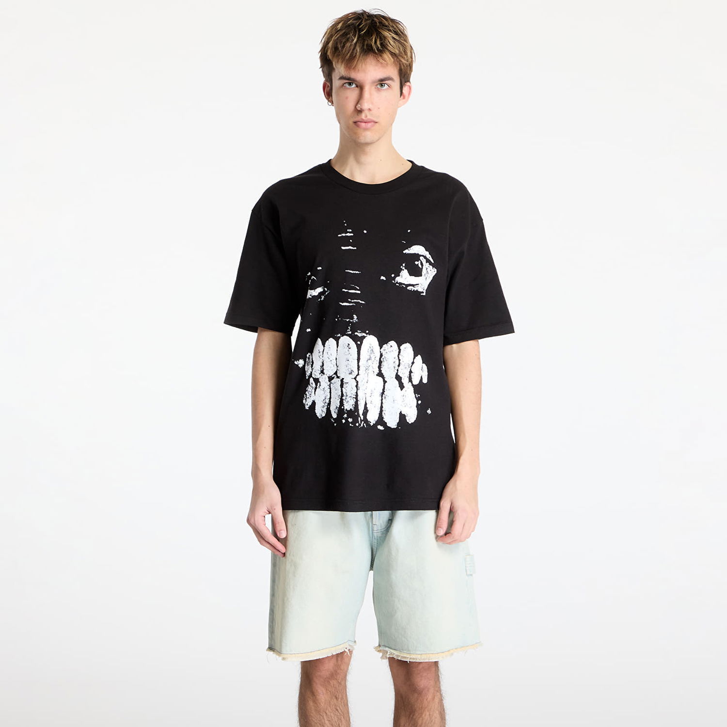 Tričko Pleasures PLEASURES x Slipknot Teeth T-Shirt Čierna | P25SK018 BLACK, 0